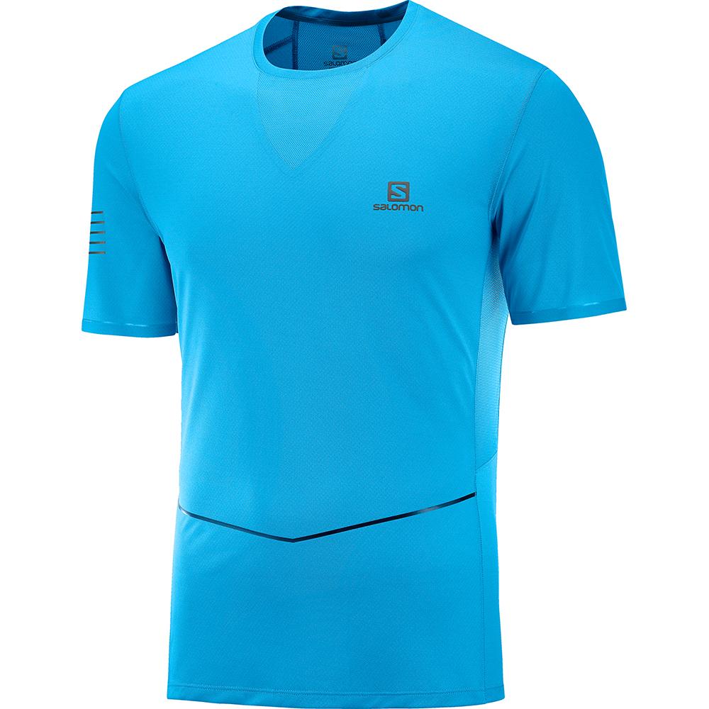 Camisetas Salomon Hombre Azules - Salomon Argentina SENSE ULTRA M,425781-XOI